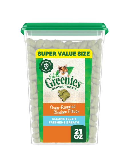 Premios Dentales Feline Greenies Pollo 0.59 kg para Gatos