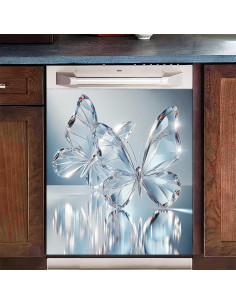 Cubierta Magnética para Lavavajillas BlissYard 58x66 cm Floral 2