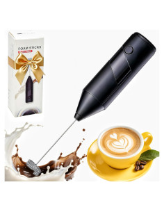 Espumador de Leche Eléctrico Bovoey 500W Negro 0.22L