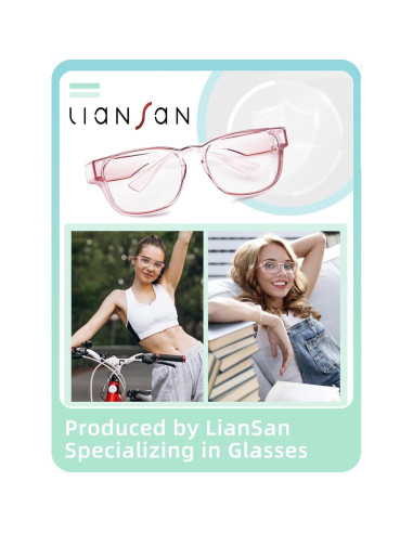 Gafas de Seguridad LianSan Antivaho para Lentes Graduadas