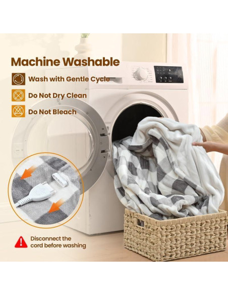 Manta Eléctrica Bearhug Queen 84x90 Terciopelo 10 Niveles