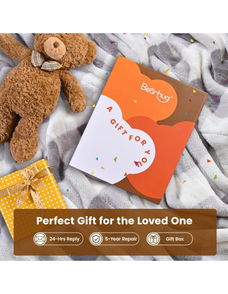 Manta Eléctrica Bearhug Queen 84x90 Terciopelo 10 Niveles