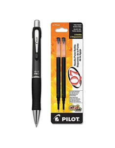 Bolígrafo Pilot G2 Pro 0.7mm Gris + 2 Recargas Tinta Negra