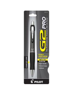 Bolígrafo Pilot G2 Pro 0.7mm Gris + 2 Recargas Tinta Negra 2