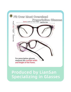 Gafas de Seguridad LianSan Antivaho sobre Lentes Graduadas 2