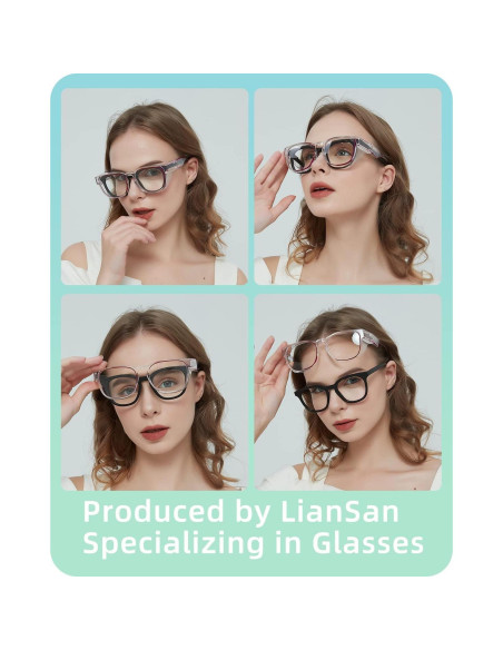 Gafas de Seguridad LianSan Antivaho sobre Lentes Graduadas