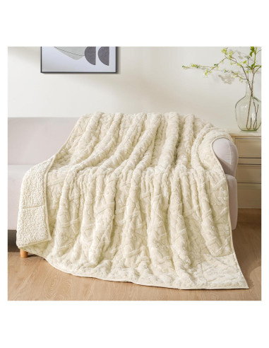 Manta con peso Uttermara 5.4 kg 121.9x182.9 cm Beige