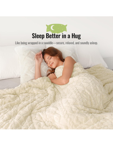 Manta con peso Uttermara 5.4 kg 121.9x182.9 cm Beige