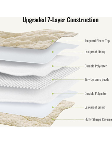 Manta con peso Uttermara 5.4 kg 121.9x182.9 cm Beige