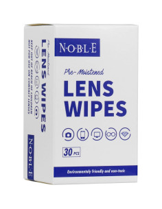 Toallitas de limpieza de lentes Noble 30 unidades prehumedecidas 2
