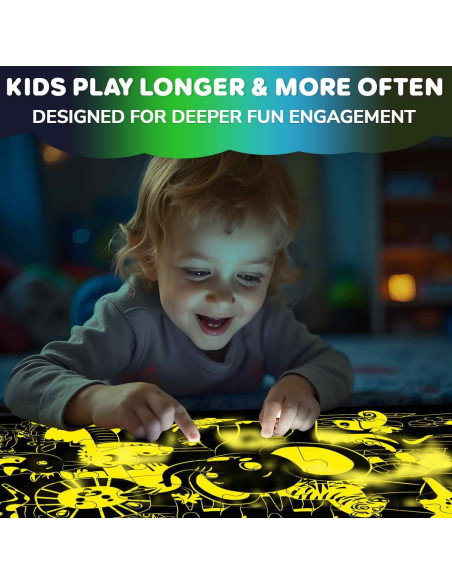 Rompecabezas de Suelo QUOKKA Safari Brilla en la Oscuridad 48 Piezas