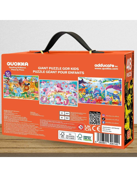 Rompecabezas de Suelo QUOKKA Safari Brilla en la Oscuridad 48 Piezas