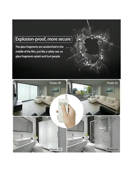 Película de Privacidad Inteligente INWIXA 70x151 cm PDLC