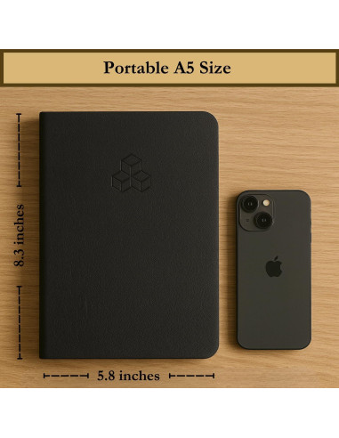 Planificador de Tiempo A5 Refine Days - 180 Páginas No Datadas