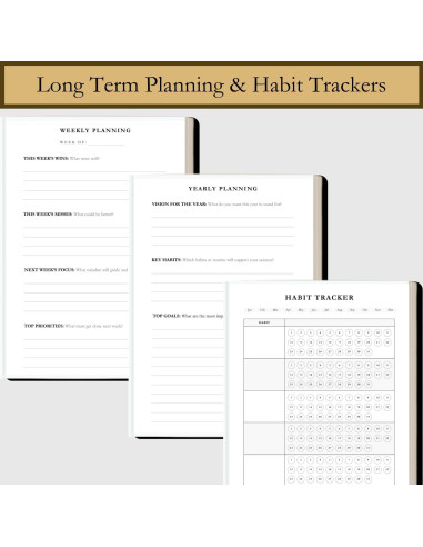 Planificador de Tiempo A5 Refine Days - 180 Páginas No Datadas