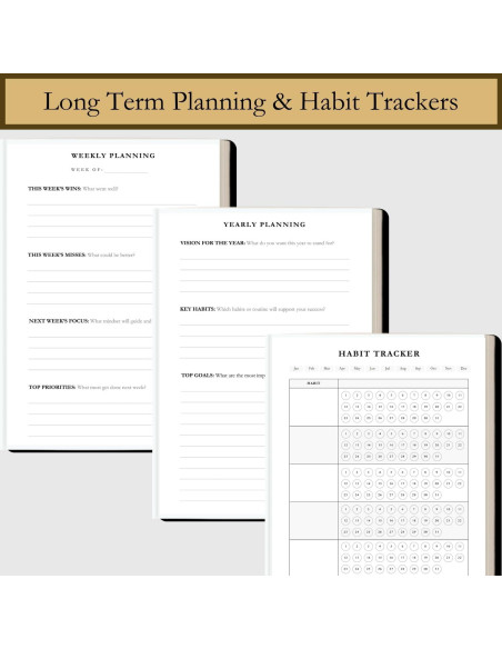 Planificador de Tiempo A5 Refine Days - 180 Páginas No Datadas