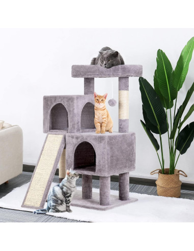 Árbol para Gatos BestPet 91 cm con Rampa y Condominios