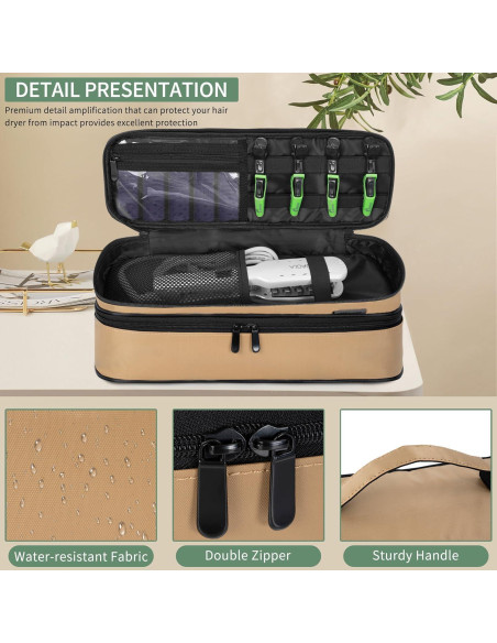 Funda de Viaje Doble Capa OUUTMEE para Secador y Plancha
