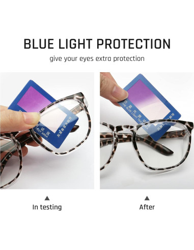 Gafas de Seguridad Anti-Niebla y Anti-Luz Azul Leopardo
