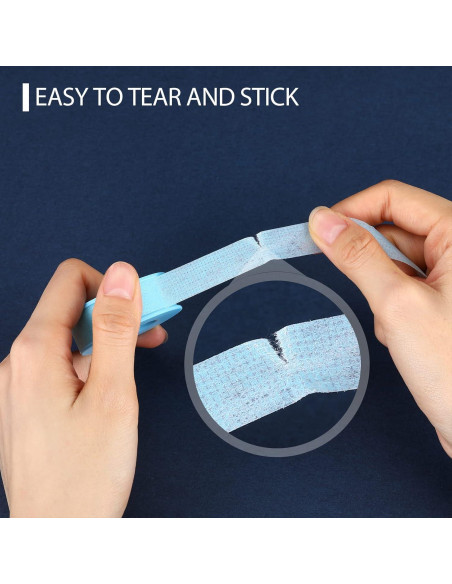 Cinta de Silicona Azul Nuanchu 6 Rollos 1.25 cm x 3.6 m