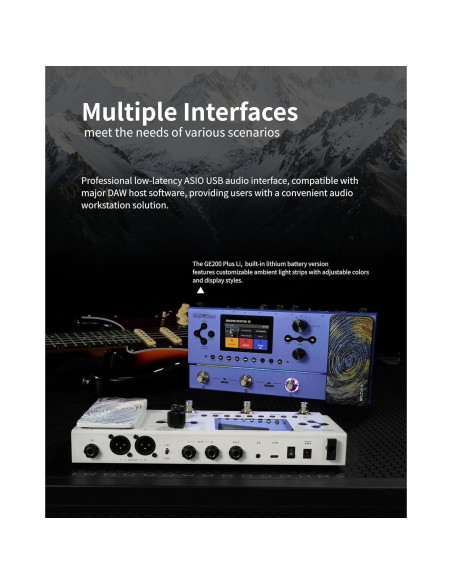 Procesador Multi-Efectos MOOER GE200 Plus Li con Batería