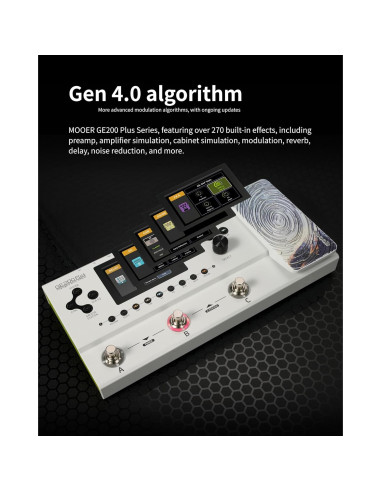 Procesador Multi-Efectos MOOER GE200 Plus Li con Batería