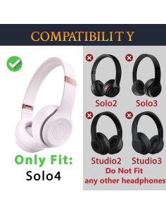 Almohadillas de Reemplazo SOULWIT para Auriculares Beats Solo 4 2
