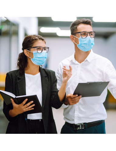 Gafas de Seguridad Anti-Niebla y Anti-Luz Azul Leopardo