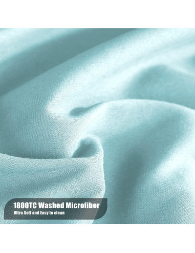 Juego de Sábanas Ajustadas para Cuna MOONQUEEN Aguamarina 2 Piezas