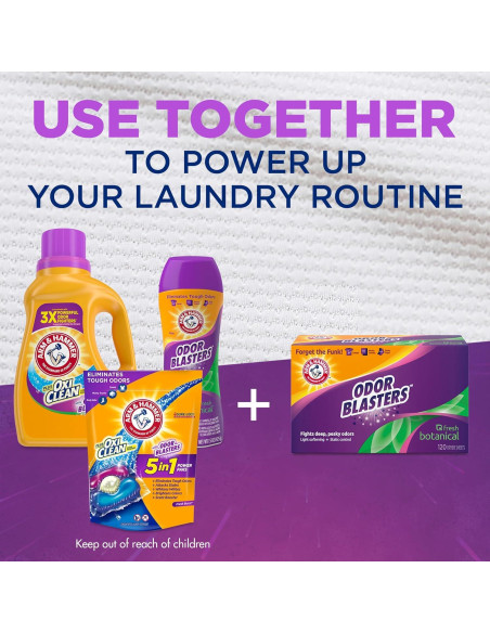 Hojas Suavizantes para Secadora ARM & HAMMER 80 Ct Aroma Fresco