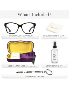 Gafas de Sol Gucci GG0038ON Cuadradas 54mm Havana/Azul 2