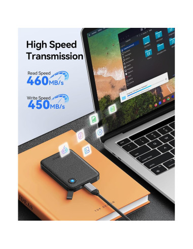 ORICO SSD Externo 512GB B5PLUS-VB USB 3.0 460MB/s