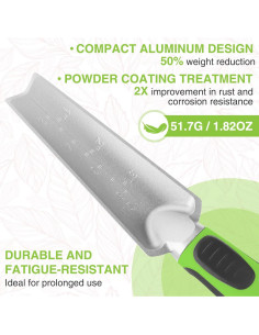 Juego de Herramientas de Jardín WORKPRO 5 Piezas Aluminio Verde 2