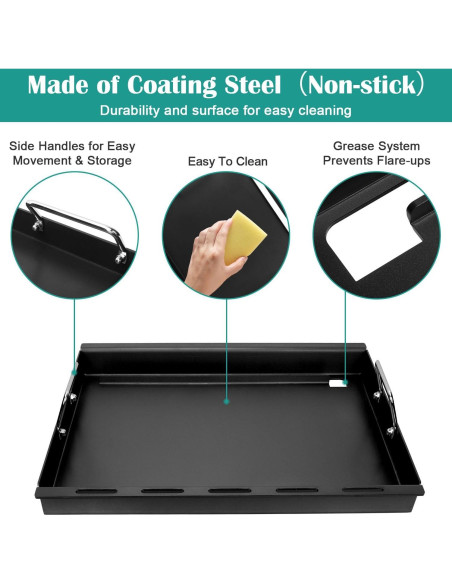 Plancha de Inserción EasiBBQ para Parrillas Char-Griller 50.3x49 cm