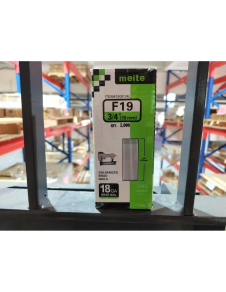 Clavos Brad Galvanizados Meite 18GA 19mm 5000 Unidades