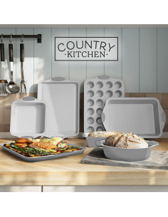 Juego de Utensilios para Hornear Antiadherentes Country Kitchen - 10 Pzs 2