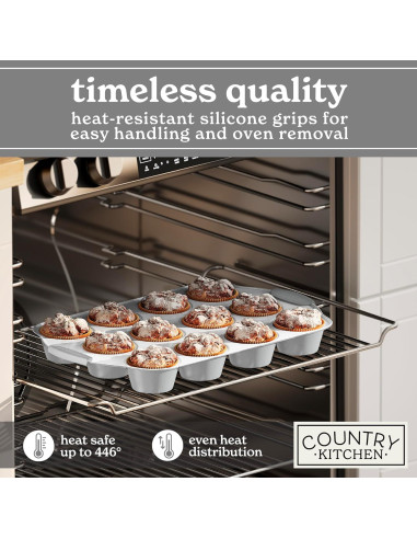 Juego de Utensilios para Hornear Antiadherentes Country Kitchen - 10 Pzs