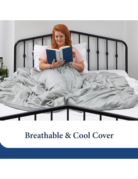 Cobija con peso Cosy House Collection 122x183 cm 6.8 kg Gris