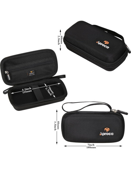 Funda de Viaje Dura Negra Aproca para Irrigador Dental Mini