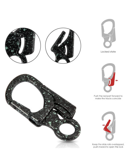 Clip de Carabinero Ahiller CD-LKK 3" Doble Anti-Apertura