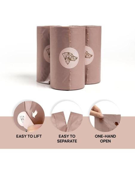 Bolsas para Excremento de Perro Brown Avenue - 135 Unidades Biodegradables