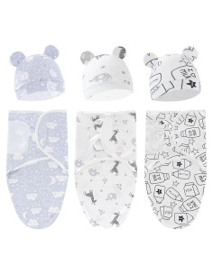 Paquete de 3 Sacos de Sueño Envueltos Orgánicos Soothe Baby