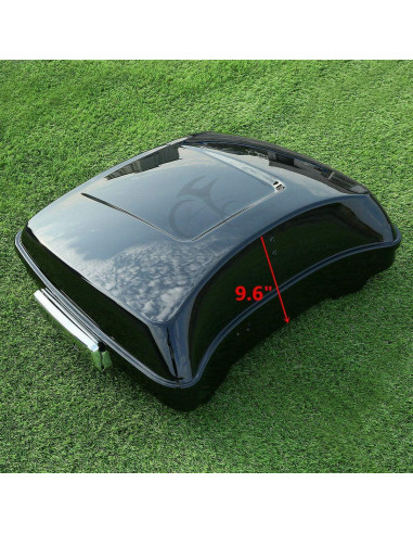 Maletero de Tour TCT-MOTORPARTS con Soporte 2-UP para Harley 2014-2025