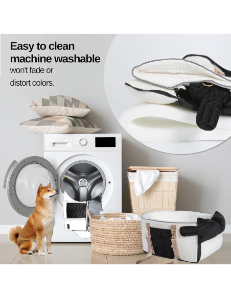 Asiento de coche para perros RUONARIER consola 45x24x22cm