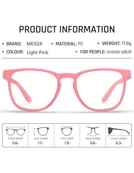 Gafas de Seguridad Antivaho 2 Paquete Rosa Claro y Verde