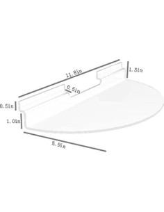 Soporte de Acrílico para Slatwall FixtureDisplays 6-Pack 40.64 cm 2