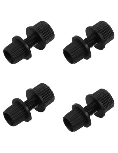 Tornillos de Placa de Matrícula FAVOMOTO Nylon Negro 4 Pcs