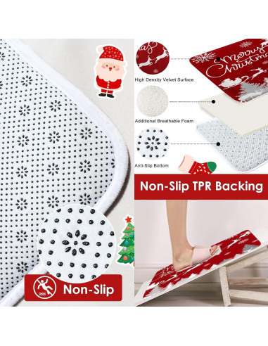 Juego de Cortinas de Ducha Bayson Navidad 4 Piezas 182.88 cm