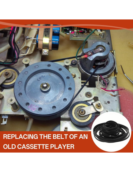 Cintas de Goma Negras para Grabadora Vin Beauty 100 Pcs