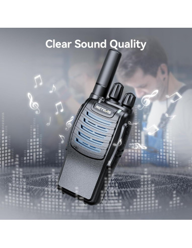 Walkie Talkies Retevis H-777 con Micrófono, 10 Unidades